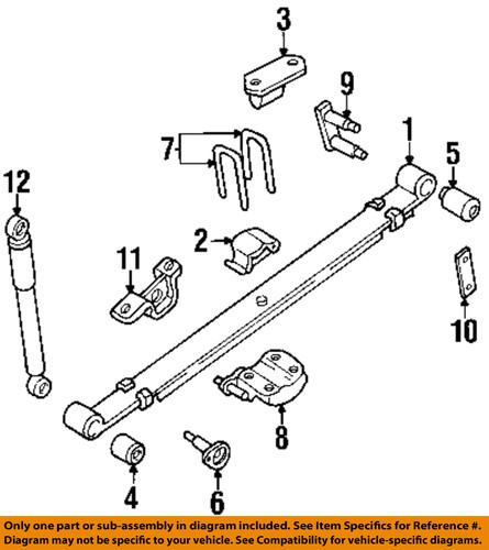 Nissan oem 5504701g10 rear suspension-spring bushing