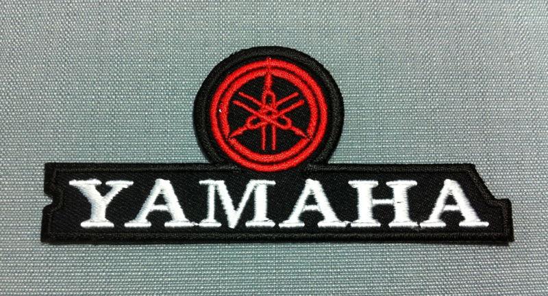 Yamaha embroidered patch iron on badge motorcycle logo moto biker racing race 