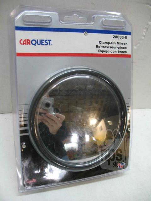 Carquest 28033-5 5in clamp on mirror wide vision 3/4in clamp diameter new