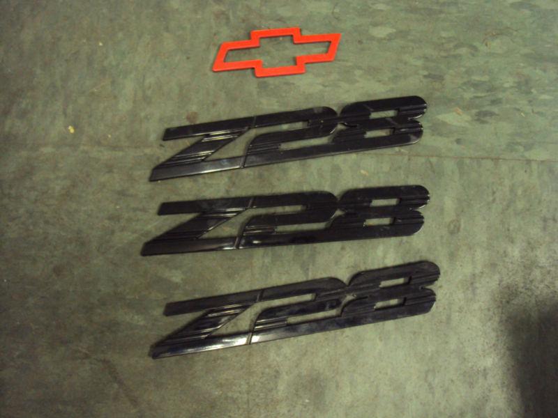 Oem 93-02 camaro z28 emblem logo oem factory bowtie gm set 94 95 96 97 98 99 00 