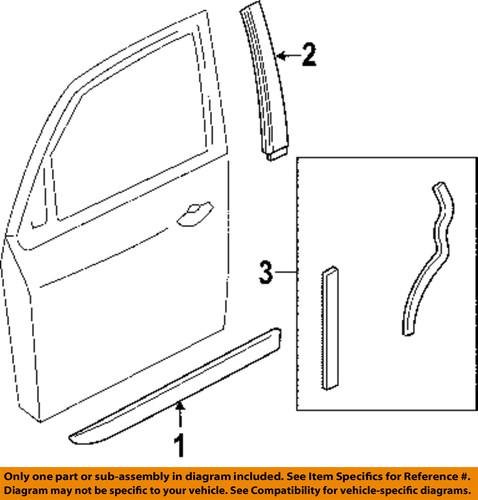 Ford oem 5s4z5420939aaptm front door-body side molding