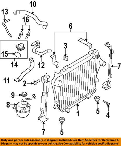 Ford oem 8c2z8a080a engine coolant recovery tank-reservoir tank