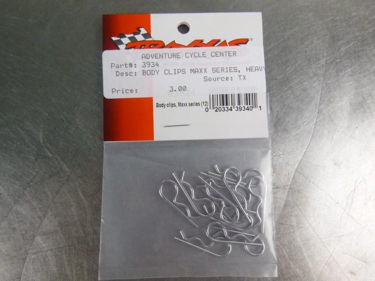 New genuine traxxas 3934 body clips, maxx series (12) heavy duty