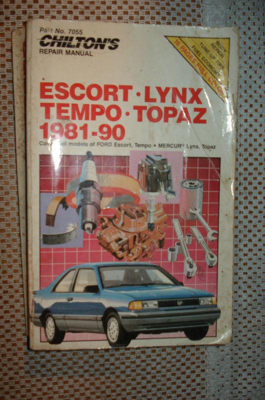 1981-1990 ford escort mercury lynx shop manual service book 89 88 87 86 85 84 83