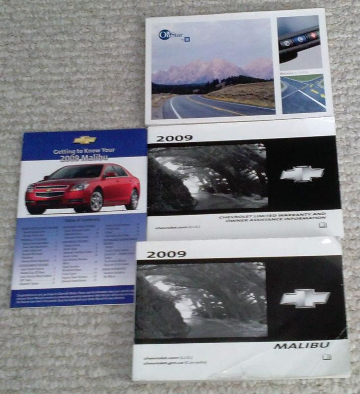 2009 chevrolet malibu owner's manual wtih onstar cd