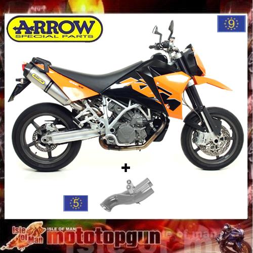 Exhaust arrow race tech titanium ktm 990 sm smr 2010 2011 2012 2013 10 11 12 13