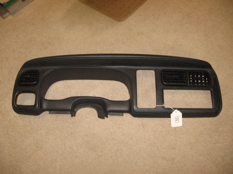 1998- 2000 dodge durango dash cluster radio bezel instrument trim oem 5gd82dx9ac