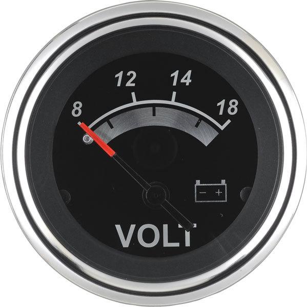 Teleflex volt meter blk sterling 67019p