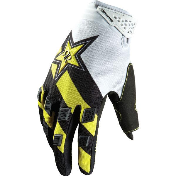 Yellow s fox racing dirtpaw rockstar youth gloves 2013 model