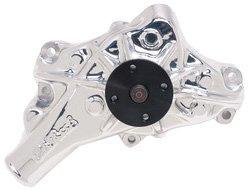 Edelbrock 888214 water pump long endurashine aluminum reverse rotation