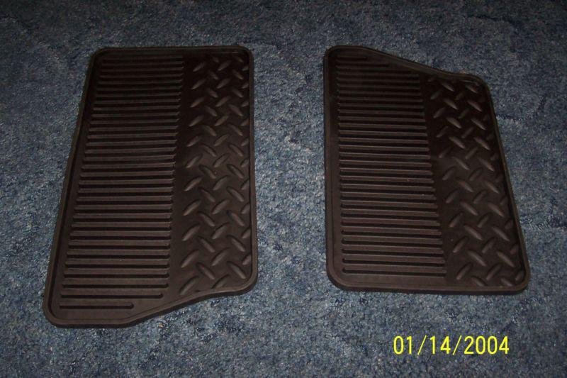 Rear chevy/gmc oem floor mats-rubber #20819245   #20819249