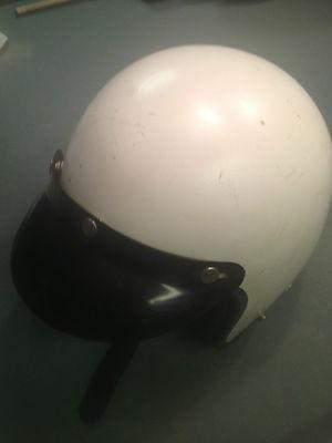 Vintage rare used  motorcycle helment a true  trophier classic 70's