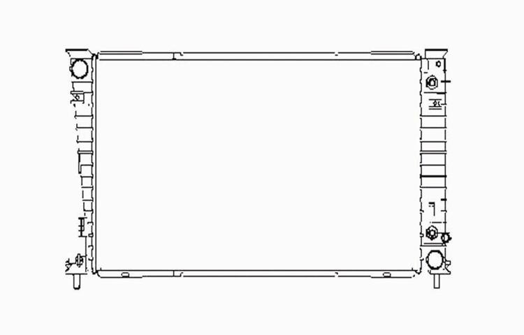 Replacement radiator ford windstar freestar automatic transmission 6f2z8005b