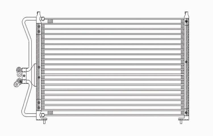 Replacement condenser serpentine type 01-04 ford escape mazda tribute 6l8z19712e