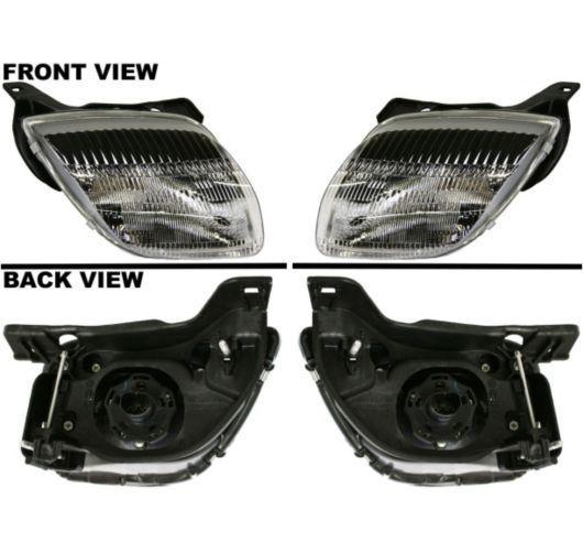 95-02 pontiac sunfire headlamps headlights lh & right rh pair set