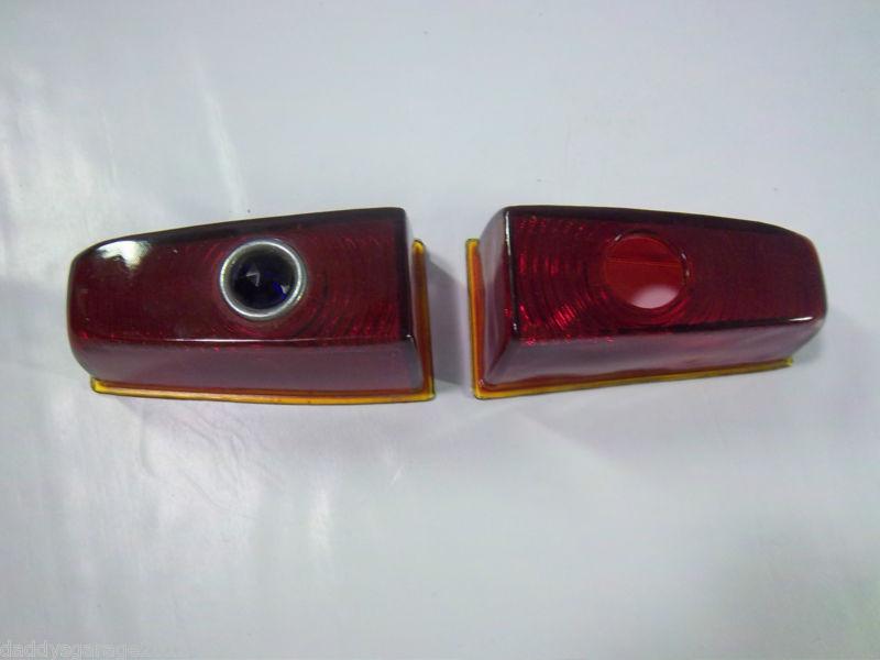 1949 dodge, pair of blue dot stop lights