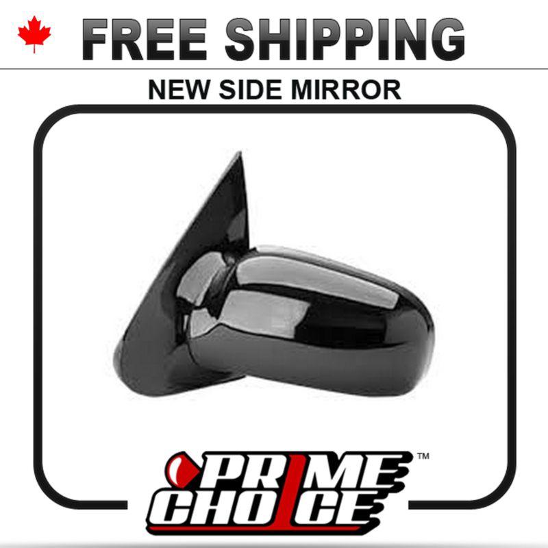 New manual gloss black driver side view mirror for 1995-2005 sunfire left door