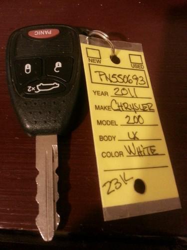 Chrysler 200 factory oem key fob keyless entry remote alarm replace