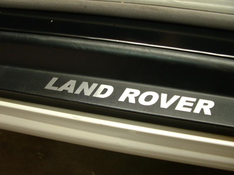 (2) door step decal sticker badge accent "land rover"