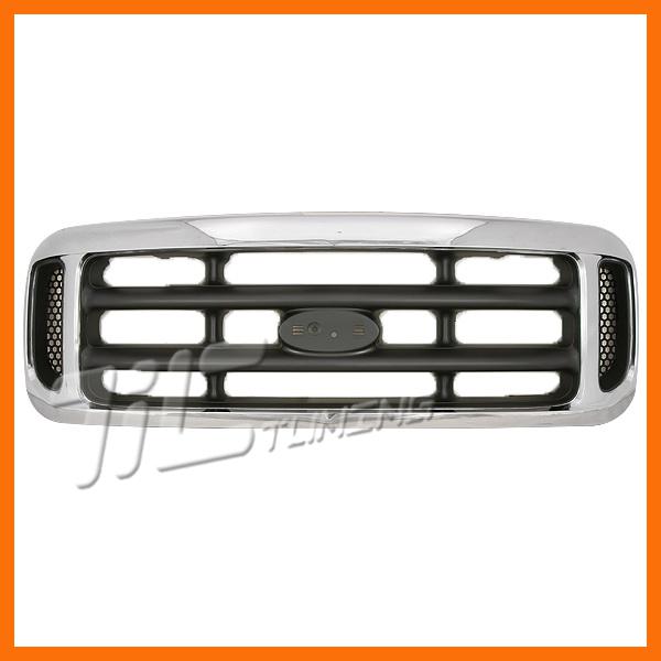 99-04 ford f250 superduty honeycomb chrome front plastic grille body assembly