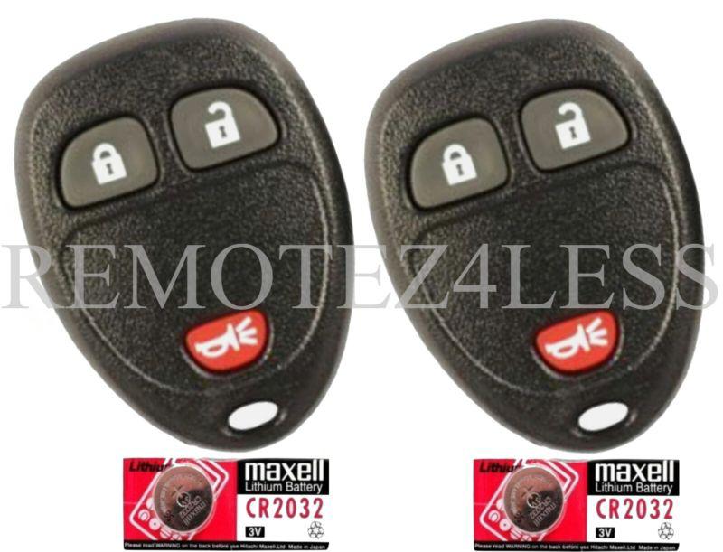 2 new keyless entry remote key fob clicker gm 15777636 + 2 extra batteries