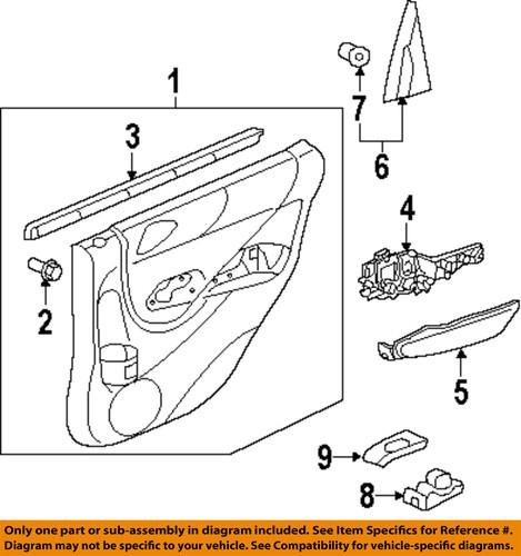 Honda oem 72980tf0003za interior-rear door-corner trim