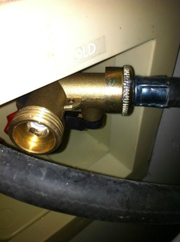 Rv water connector brass y valve wye spliter hose faucet camper travel trailer 