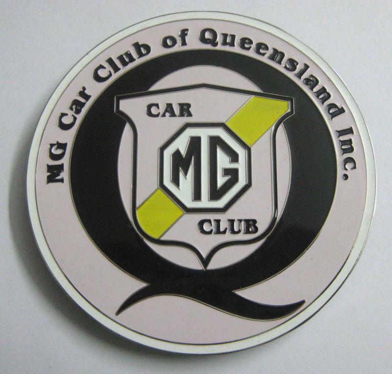 Car badge - mg car club of queensland car logos metal enamled badge