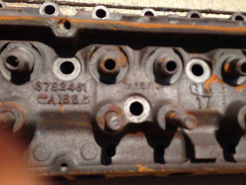 Rare! 1966 chevrolet corvette cylinder head 3782461 a186 double hump