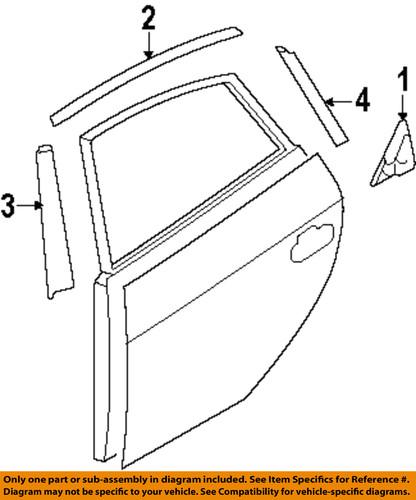 Hyundai oem 863812h000 exterior-rear-tape