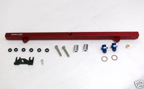 Obx high flow fuel rail skyline gtr r32,r33,r34 rb26dett red