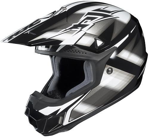 New hjc cl-x6 spectrum offroad/motocross adult helmet, mc-5/black/white/gray, xl