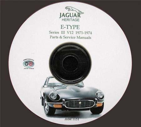 Jaguar xke e-type workshop repair parts manual 71-74