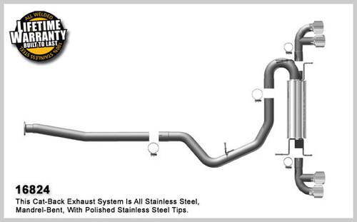 Magnaflow 16824 subaru impreza stainless cat-back system performance exhaust