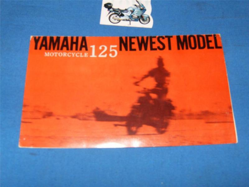 1962 yamaha 125 model ya5  advertisement/brochure                       ads251