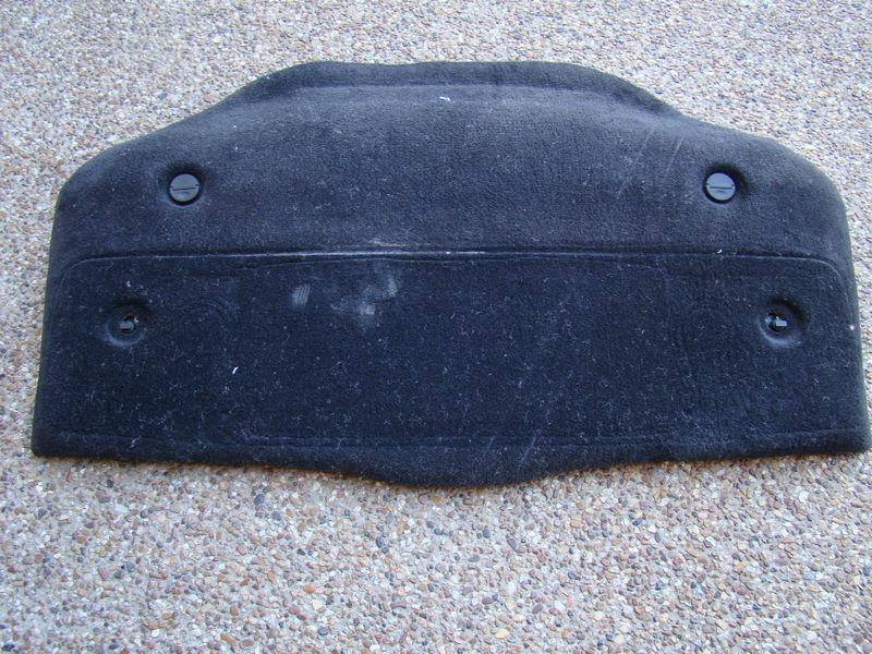 Porsche oem equipment 986 boxster black carpet engine lid cover shield