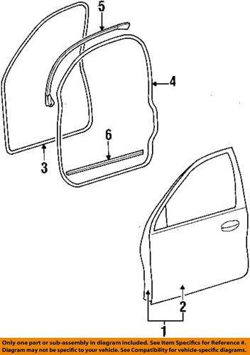 Ford oem f6dz5420557bc front door-upper seal