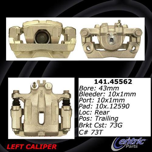 Centric 141.45562 rear brake caliper-premium semi-loaded caliper-preferred