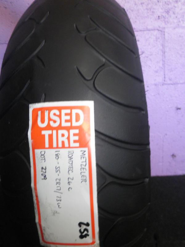 Used 180/55zr17 metzeler 180/55/17 rear motorcycle tire roadtec z6 c (258)