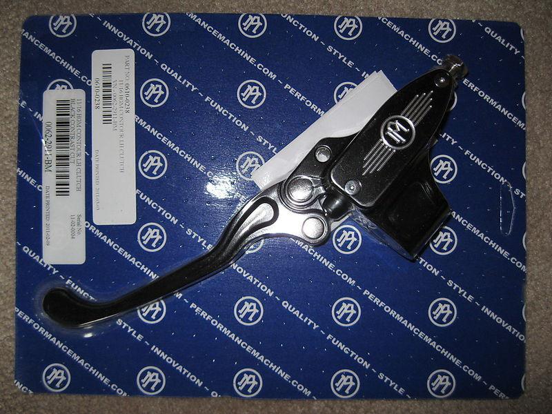 Performance machine 0062-2911bm contour hydraulic clutch control lever 06100238