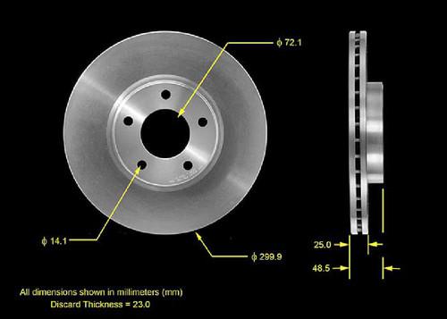 Bendix prt5603 front brake rotor/disc-disc brake rotor