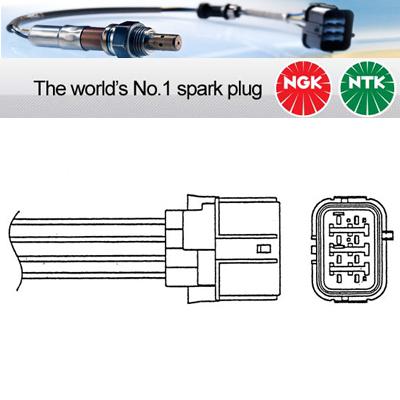 1x ngk ntk oxygen o2 lambda sensor  lza09-e1 lza09e1 (0025)