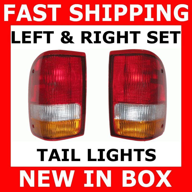 New tail lights 93-97 ranger pickup pair set both sides rear brake stop lamps