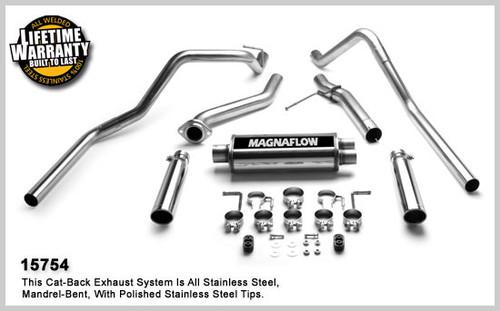 Magnaflow 15754 chevrolet truck silverado 1500 stainless cat-back system exhaust