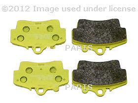 Porsche boxster cayman pagid racing brake pad set - racing rs 29 (yellow)