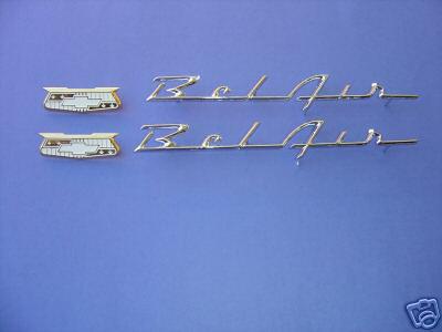 1955-55-1956-56 chevrolet quarter panel script kit-bel air-usa made-new