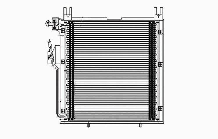 Replacement ac condenser serpentine type 95-99 dodge neon plymouth neon 4740109