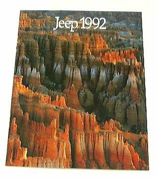 1992 92 jeep brochure wrangler comanche cherokee