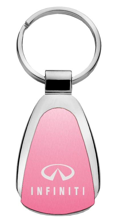 Nissan infiniti pink tear drop key chain ring tag key fob logo lanyard