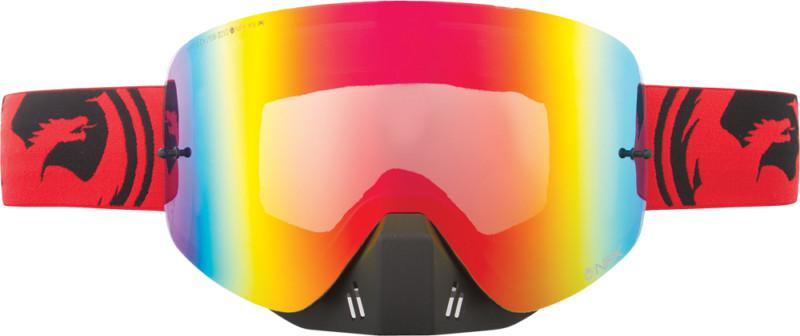 Dragon alliance nfx goggles red black split/red lens